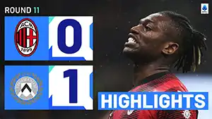 AC Milan vs Udinese reseña en vídeo del partido ver