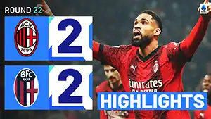 AC Milan vs Bologna highlights match watch