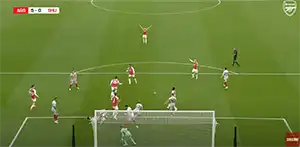 Goal Takehiro Tomiyasu 90+6 Minute Score: 5-0 Arsenal vs Sheffield United 5-0