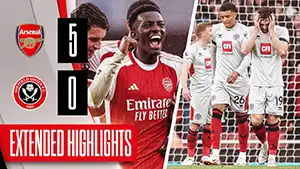 Arsenal vs Sheffield United highlights della match regarder