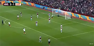 Gol Emiliano Martínez 83 Minuta Wynik: 3-1 Aston Villa vs Luton Town 3-1