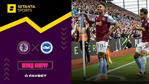 Gol Ollie Watkins 14 Minuta Wynik: 1-0 Aston Villa vs Brighton 6-1