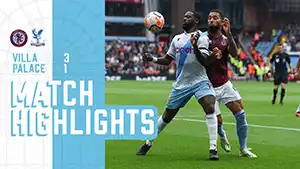 Aston Villa vs Crystal Palace highlights della partita guardare