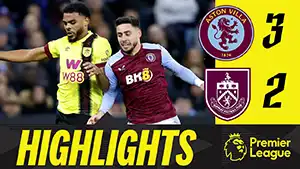 Gol Leon Bailey 28 Minuta Wynik: 1-0 Aston Villa vs Burnley 3-2