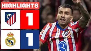 Gol Ángel Correa 90+5 Minuta Wynik: 1-1 Atletico Madrid vs Real Madrid 1-1