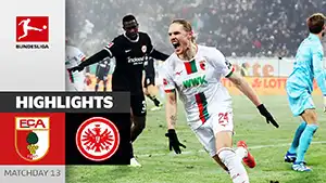 Augsburg vs Eintracht Frankfurt reseña en vídeo del partido ver