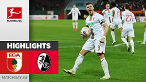 Augsburg vs Freiburg reseña en vídeo del partido ver