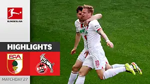 Augsburg vs Köln reseña en vídeo del partido ver