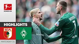 Augsburg vs Werder reseña en vídeo del partido ver