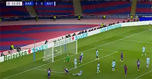 Гол  Гави 54 Минута Счёт: 4-0 Барселона vs Антверпен 5-0