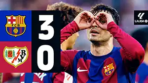 Barcelona vs Rayo Vallecano highlights della partita guardare