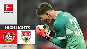 Bayer 04 vs Stuttgart reseña en vídeo del partido ver