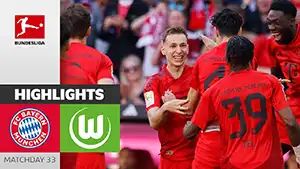 Bayern vs Wolfsburg reseña en vídeo del partido ver