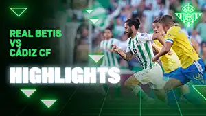 Betis vs Cadiz reseña en vídeo del partido ver