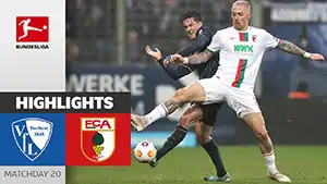 Gol Moritz Broschinski 33 Minuto Puntaje: 1-0 Bochum vs Augsburg 1-1