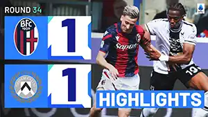 Bologna vs Udinese highlights match watch