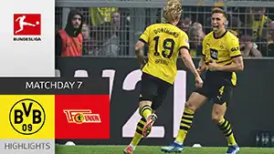 Gol Julian Ryerson 71 Minuto Puntaje: 4-2 Borussia Dortmund vs Union Berlin 4-2