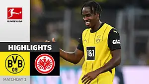 Gol Jamie Bynoe-Gittens 72 Minuta Wynik: 1-0 Borussia Dortmund vs Eintracht Frankfurt 2-0