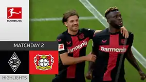 Borussia M vs Bayer 04 reseña en vídeo del partido ver