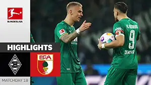 Borussia M vs Augsburg reseña en vídeo del partido ver