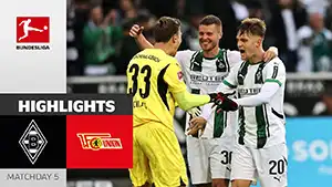 Goal Tomáš Čvančara 90+6 Minute Score: 1-0 Borussia M vs Union Berlin 1-0