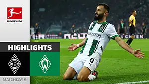 Borussia M vs Werder highlights della partita guardare