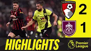 Bournemouth vs Burnley reseña en vídeo del partido ver