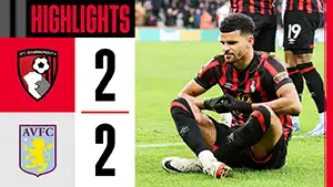 Gol Leon Bailey 20 Minuta Wynik: 1-1 Bournemouth vs Aston Villa 2-2