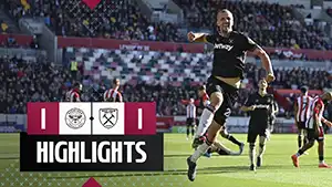 Brentford vs West Ham highlights spiel ansehen