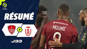Brest vs Reims highlights match watch