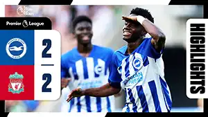 Brighton vs Liverpool highlights della match regarder