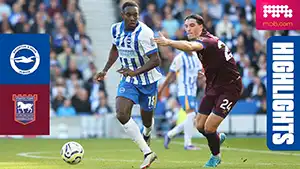 Brighton vs La ville d&#39;Ipswich highlights della match regarder