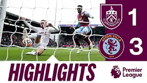 Gol Matty Cash 8 Minuta Wynik: 0-1 Burnley vs Aston Villa 1-3