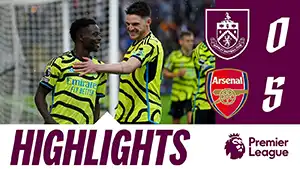 Burnley vs Arsenal highlights della match regarder