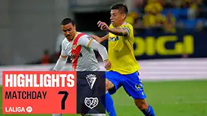 Cadiz vs Rayo Vallecano highlights della match regarder