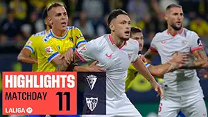 Tor Cris Ramos 8 Minute Stand: 1-0 Cadiz vs Sevilla 2-2