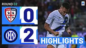 Cagliari vs Inter reseña en vídeo del partido ver