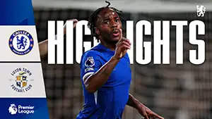 Gol Raheem Sterling 17 Minuta Wynik: 1-0 Chelsea vs Luton Town 3-0