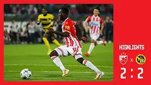 Tor Cherif Ndiaye 35 Minute Stand: 1-0 Crvena Zvezda vs Young Boys 2-2