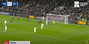 Goal Heung-Min Son 66 Minute Score: 0-2 Crystal Palace vs Tottenham 1-2