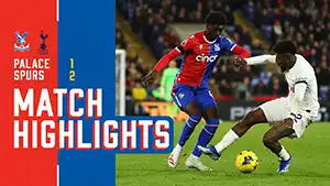 Crystal Palace vs Tottenham highlights match watch