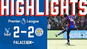 Gol Jamie Vardy 21 Minuto Punto: 0-1 Crystal Palace vs Leicester City 2-2