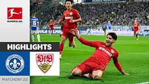 Darmstadt 98 vs Stuttgart highlights della partita guardare