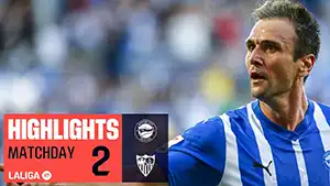 Tor Ruben Duarte 44 Minute Stand: 2-2 Deportivo Alavés vs Sevilla 4-3