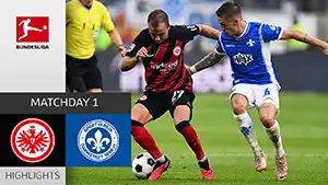 Eintracht Frankfurt vs Darmstadt 98 highlights della partita guardare