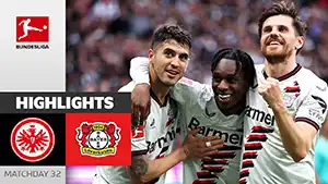 Eintracht Frankfurt vs Bayer 04 highlights della partita guardare