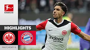 Eintracht Frankfurt vs Bayern reseña en vídeo del partido ver