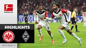 Eintracht Frankfurt vs Borussia M highlights della match regarder