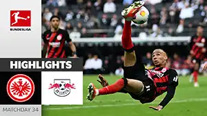 Eintracht Frankfurt vs RB Leipzig reseña en vídeo del partido ver