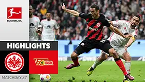 Eintracht Frankfurt vs Union Berlin highlights della partita guardare